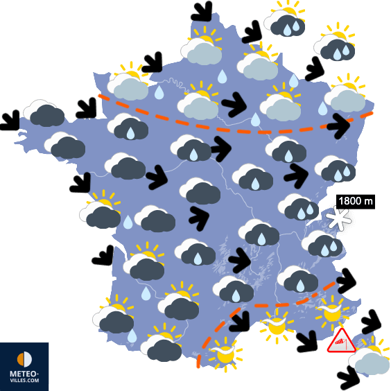 Carte de température France