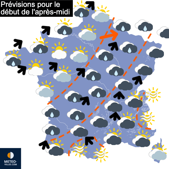Carte de température France