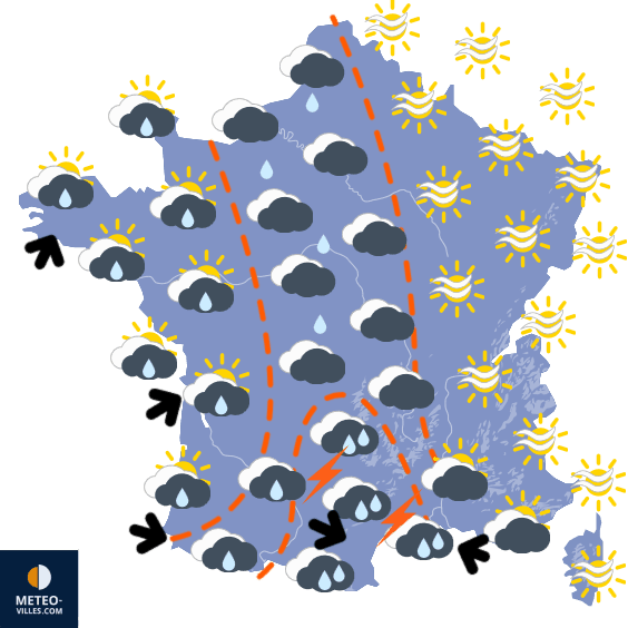 Carte de température France