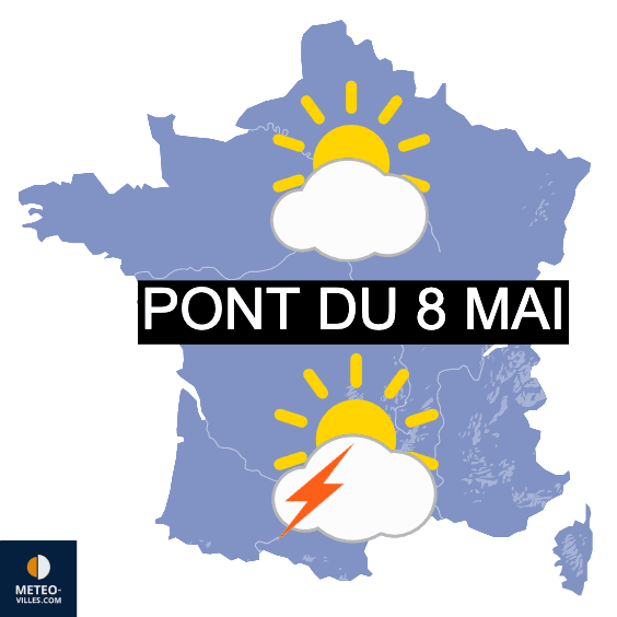 Prévisions météo pour le Pont du 8 mai