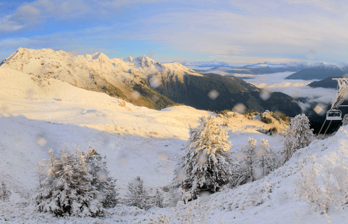 En images : le retour de la neige en montagne