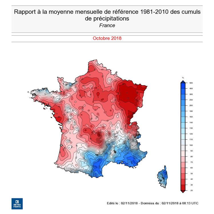 Image d'illustration pour Blocage anticyclonique et sécheresse jusqu'en fin de mois ?