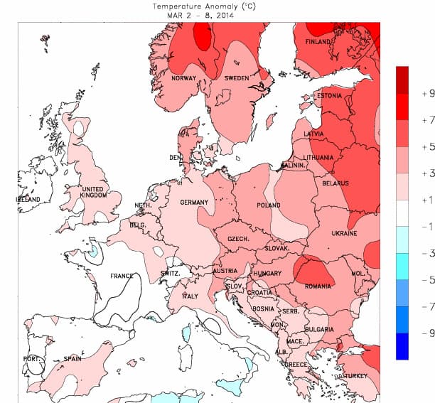 Image d'illustration pour Bilan météo hebdomadaire en France et en Europe