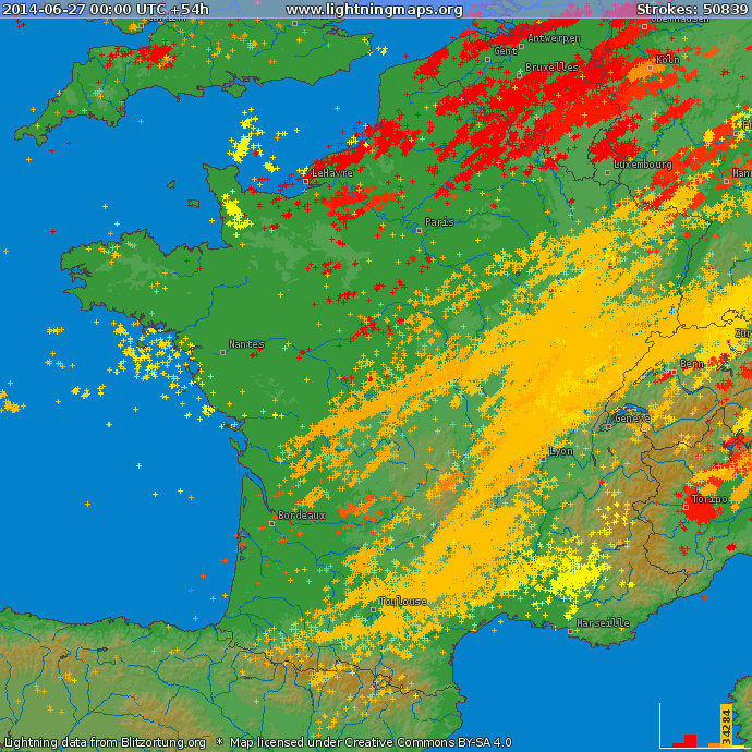 Image d'illustration pour Synthèse de l'épisode orageux des 27 et 28 juin