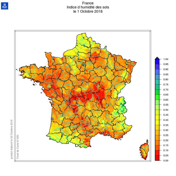 Image d'illustration pour Blocage anticyclonique et sécheresse jusqu'en fin de mois ?