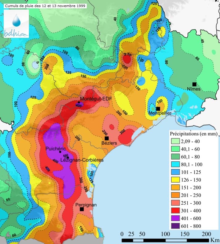 Image d'illustration pour Inondations dans l'Aude les 12 & 13 novembre 1999
