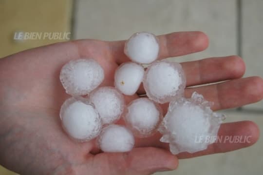 Image d'illustration pour Orage de grêle en Bourgogne - Dégâts sur les vignes - Vignobles sinistrés