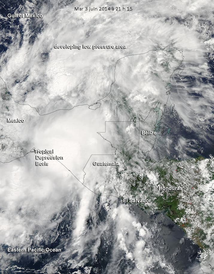 Image d'illustration pour Tempête tropicale Boris - Mexique - Guatemala