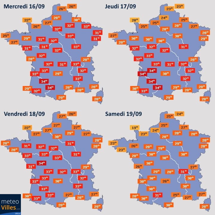 Image d'illustration pour Des records de chaleur par dizaines et des prévisions encore chaudes