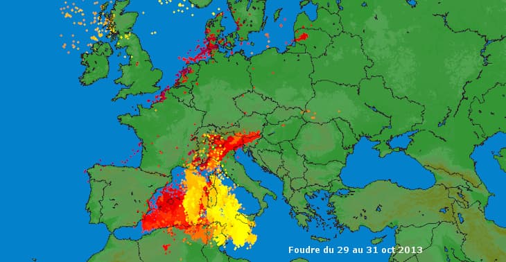 Image d'illustration pour Orages violents en Méditerrannée